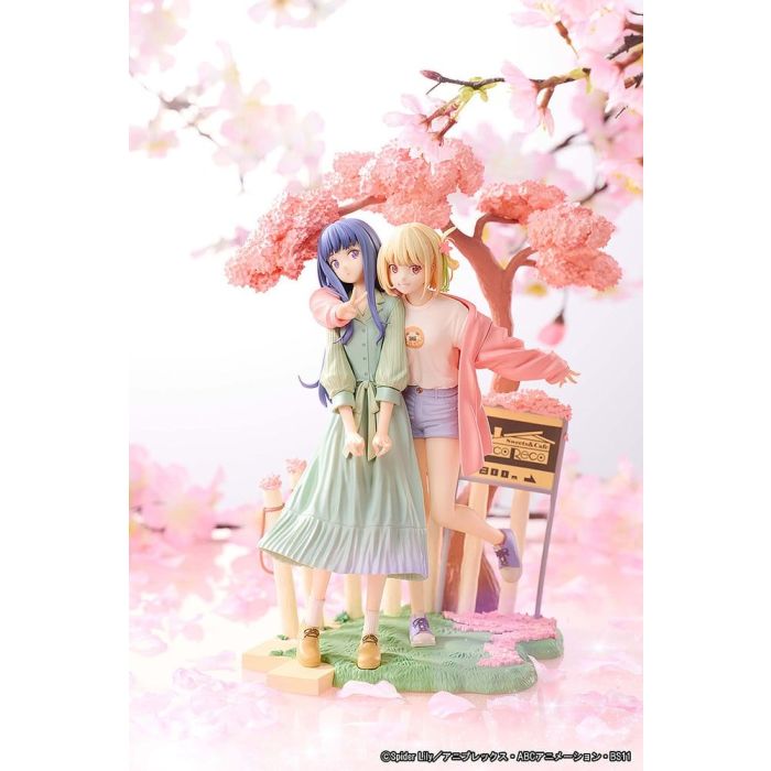 Lycoris Recoil PVC Figures 2-Pack Chisato Nishikigi & Takina Inoue Spring Ver. 25 cm