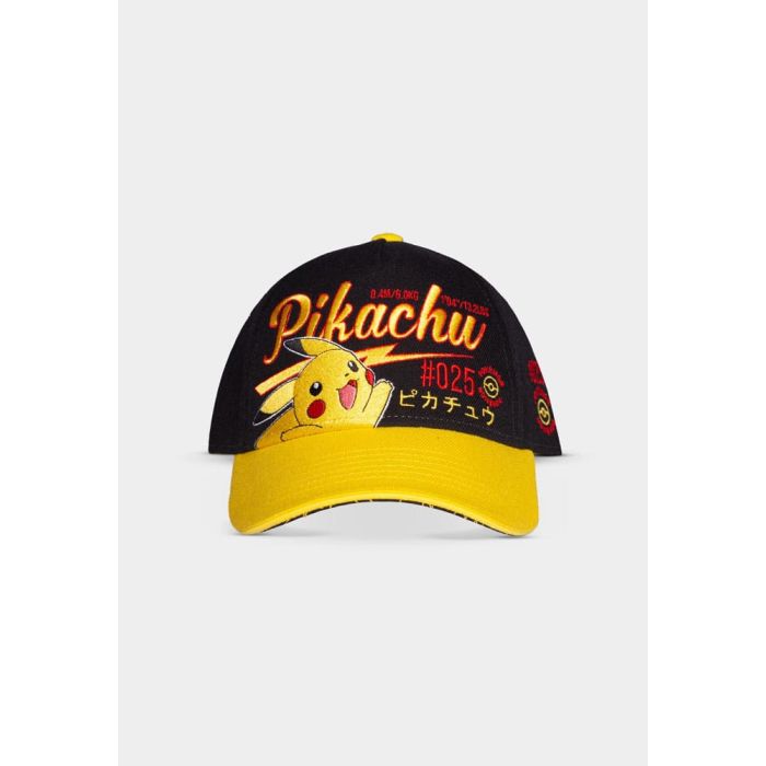 Pokemon Curved Bill Cap Pikachu Hello