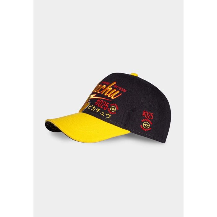 Pokemon Curved Bill Cap Pikachu Hello