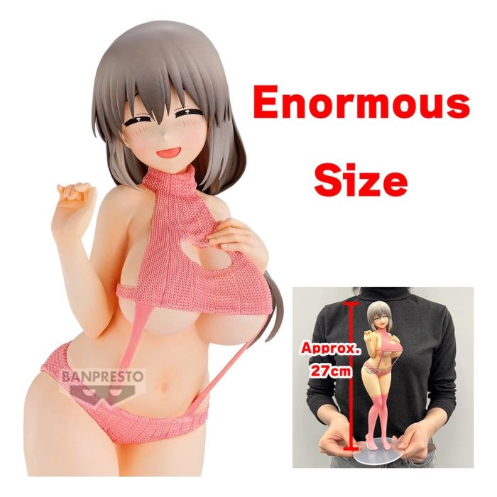 Uzaki-chan Wants to Hang Out! Eternal Romance PVC Figure Tsuki Uzaki (Sweater Swimsuit Ver.) 27 cm