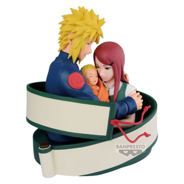 Naruto 72 Series PVC Statue Minato & Naruto & Kushina 13 cm