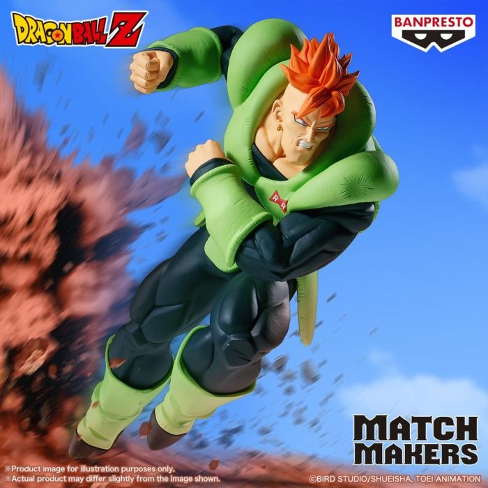 Dragon Ball Z Match Makers PVC Figure Android 16 (vs Cell) 17 cm