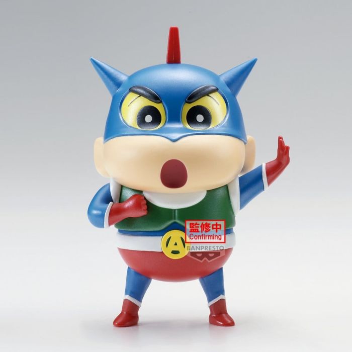 Crayon Shinchan Cosplay PVC Figure Action Kamen Shinchan & Paper Robot Shinchan (Ver. Action Kamen Shinchan Special Color) 12 cm