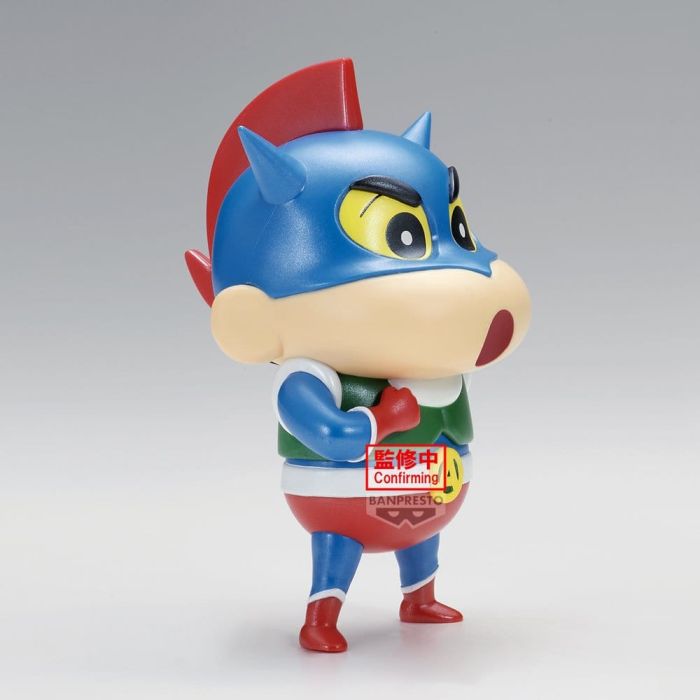 Crayon Shinchan Cosplay PVC Figure Action Kamen Shinchan & Paper Robot Shinchan (Ver. Action Kamen Shinchan Special Color) 12 cm
