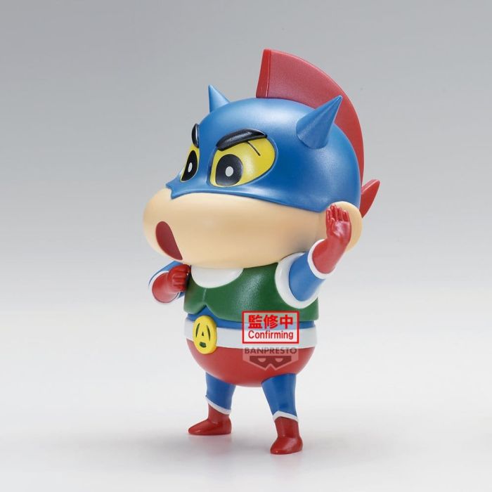 Crayon Shinchan Cosplay PVC Figure Action Kamen Shinchan & Paper Robot Shinchan (Ver. Action Kamen Shinchan Special Color) 12 cm