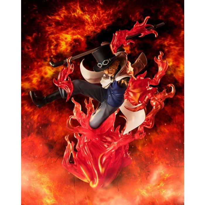One Piece Figuarts ZERO Extra Battle PVC Statue Sabo Fire Fist Rook Check 19 cm