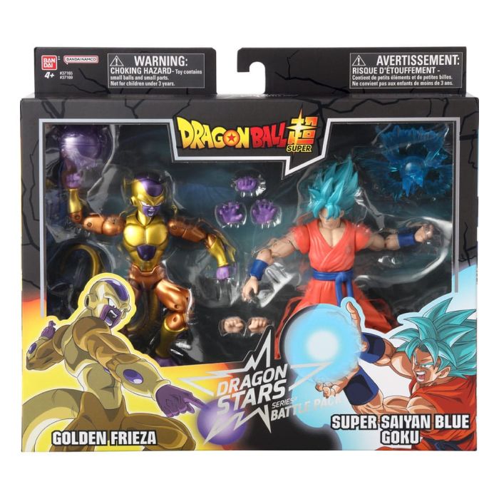 Dragon Ball Super Dragon Stars Action Figure 2-Pack Battle Pack: Golden Frieza vs Super Saiyan Blue Goku 17 cm