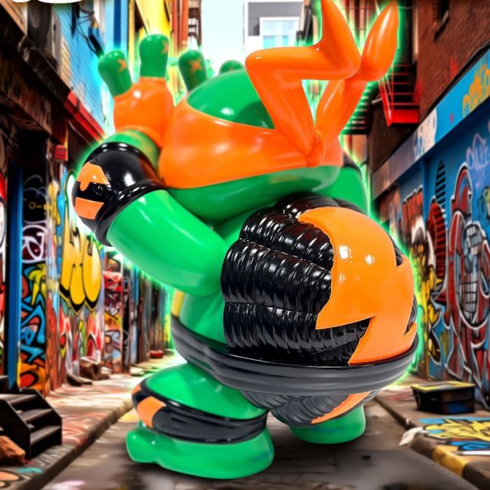 Teenage Mutant Ninja Turtles x Grape Brain Vinyl Figure Michelangelo 24 cm