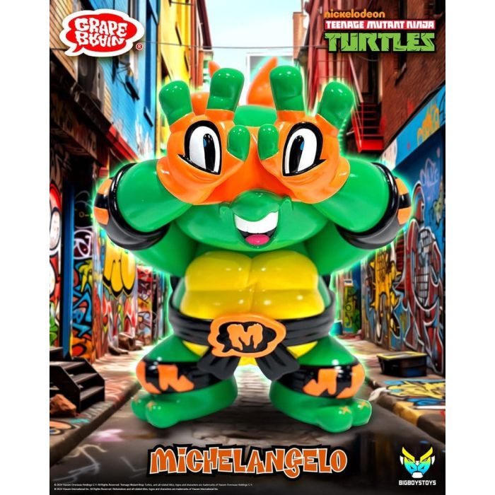 Teenage Mutant Ninja Turtles x Grape Brain Vinyl Figure Michelangelo 24 cm