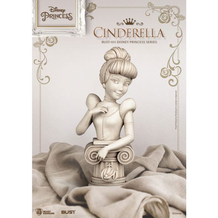 Disney Princess Series PVC Bust Cindarella 15 cm
