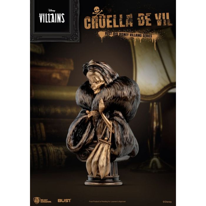 Disney Villains Series PVC Bust Cruella De Vil 16 cm
