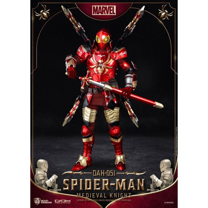 Marvel Dynamic 8ction Heroes Action Figure 1/9 Medieval Knight Spider-Man 20 cm