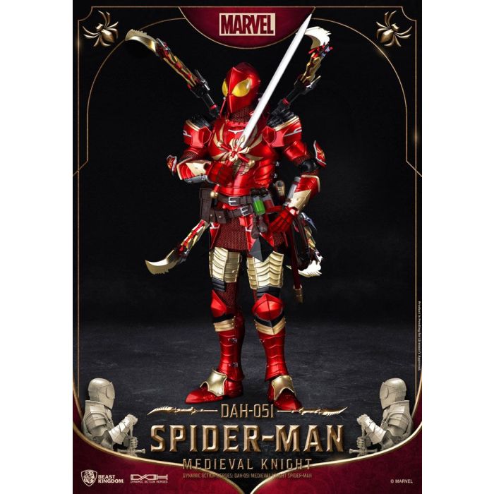 Marvel Dynamic 8ction Heroes Action Figure 1/9 Medieval Knight Spider-Man 20 cm