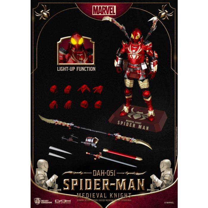 Marvel Dynamic 8ction Heroes Action Figure 1/9 Medieval Knight Spider-Man 20 cm