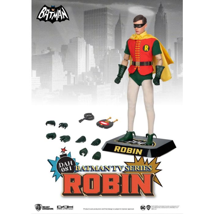 DC Comics Dynamic 8ction Heroes Action Figure 1/9 Batman TV Series Robin 24 cm