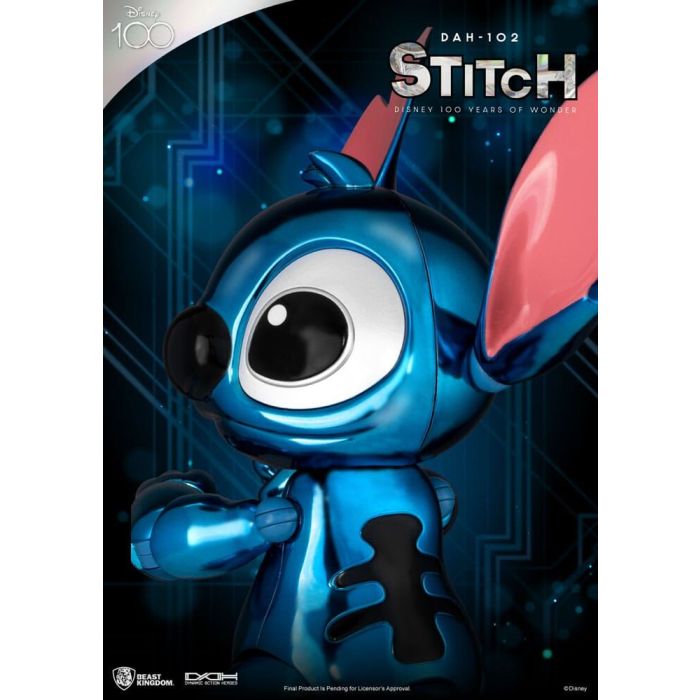 Disney 100 Years of Wonder Dynamic 8ction Heroes Action Figure 1/9 Stitch (Lilo & Stitch) 16 cm