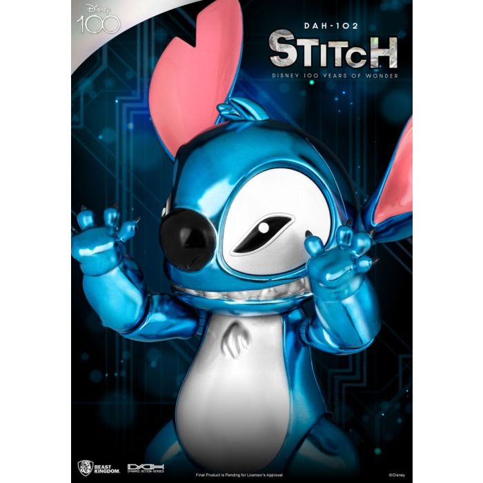 Disney 100 Years of Wonder Dynamic 8ction Heroes Action Figure 1/9 Stitch (Lilo & Stitch) 16 cm