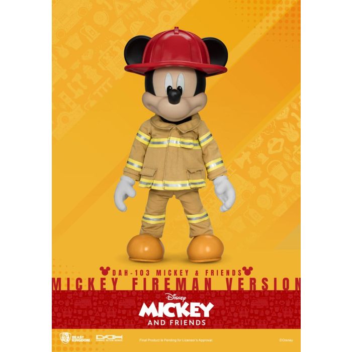 Mickey & Friends Dynamic 8ction Heroes Action Figure 1/9 Mickey Fireman Ver. 24 cm