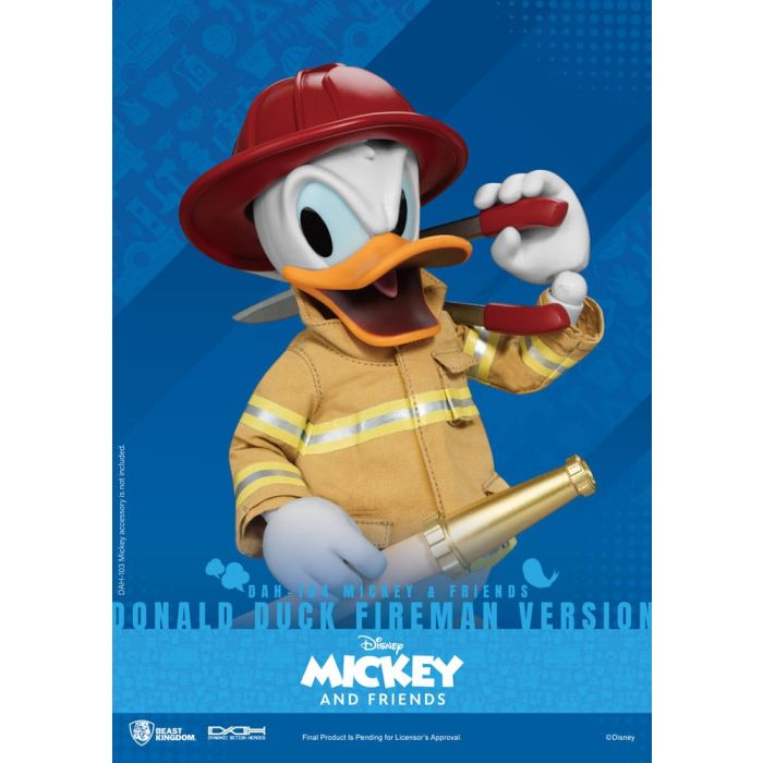 Mickey & Friends Dynamic 8ction Heroes Action Figure 1/9 Donald Duck Fireman Ver. 24 cm