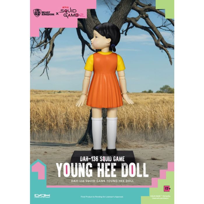 Squid Game Action Figure with Sound Young Hee Doll 30 cm   