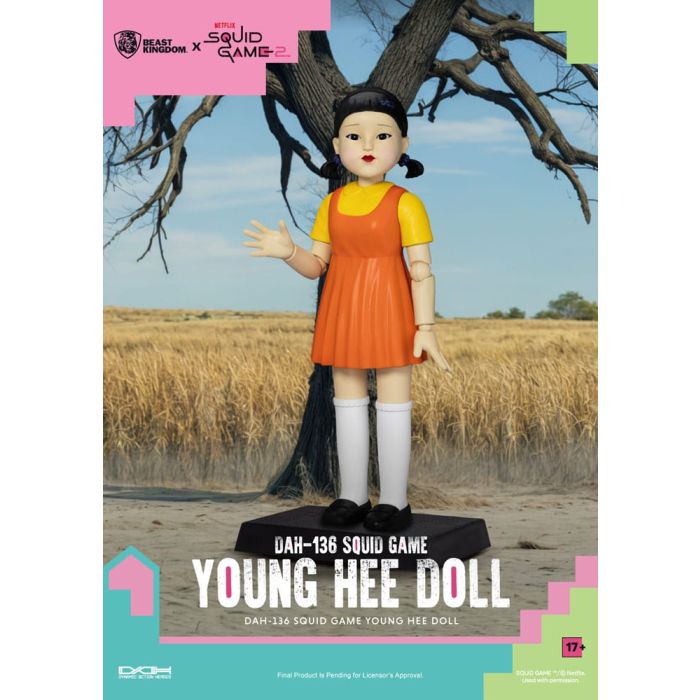 Squid Game Action Figure with Sound Young Hee Doll 30 cm   