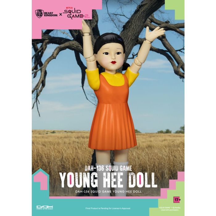 Squid Game Action Figure with Sound Young Hee Doll 30 cm   