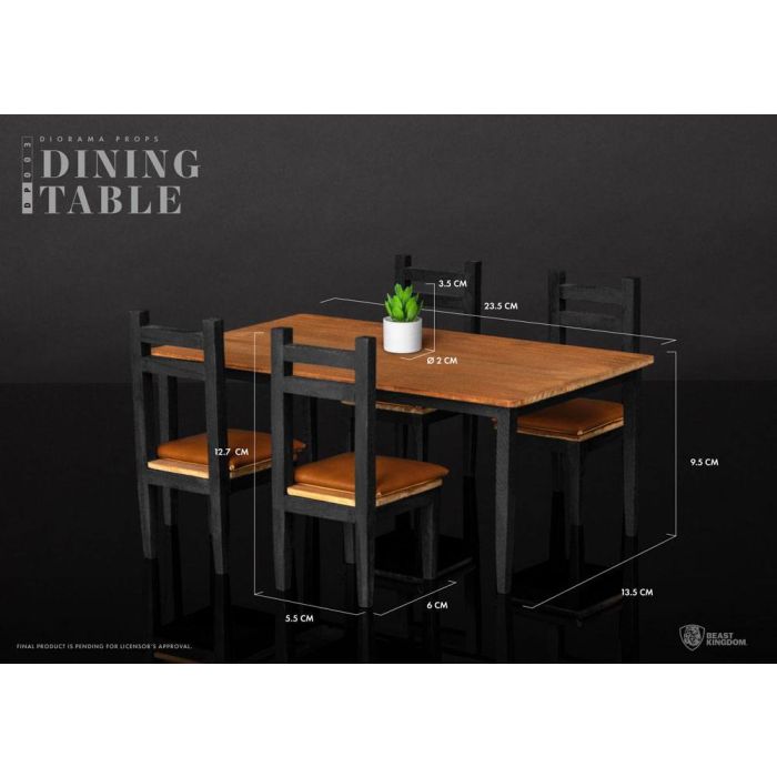 Diorama Props Series Dining Table Set