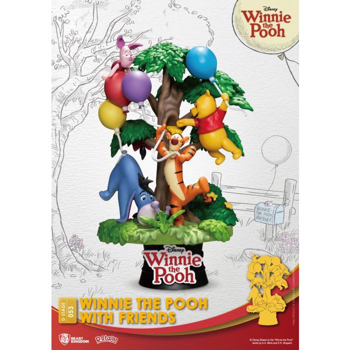 Disney D-Stage PVC Diorama Winnie The Pooh With Friends 16 cm