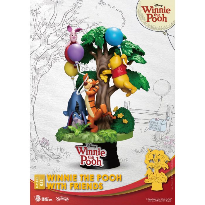 Disney D-Stage PVC Diorama Winnie The Pooh With Friends 16 cm