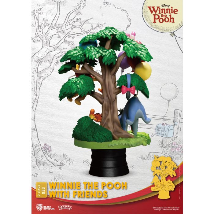 Disney D-Stage PVC Diorama Winnie The Pooh With Friends 16 cm