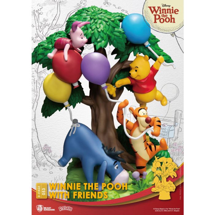 Disney D-Stage PVC Diorama Winnie The Pooh With Friends 16 cm