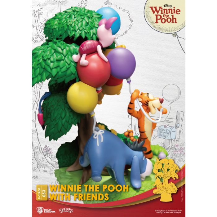 Disney D-Stage PVC Diorama Winnie The Pooh With Friends 16 cm