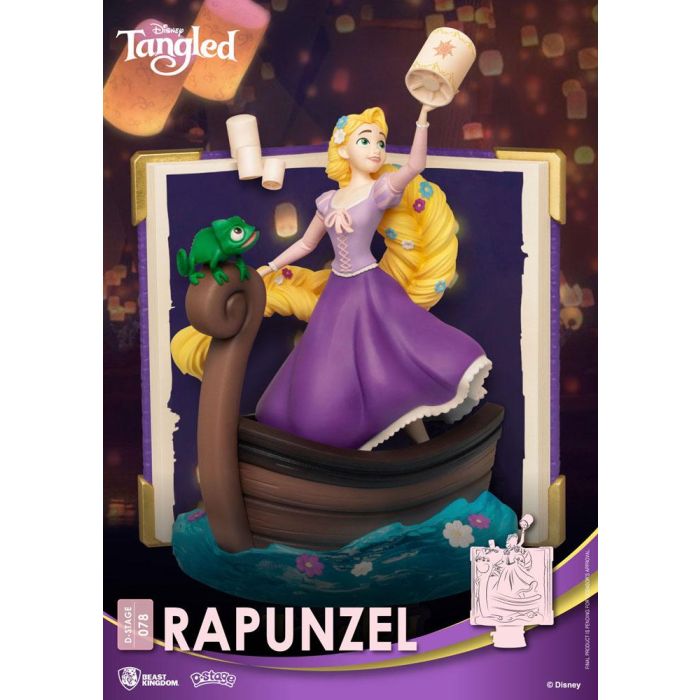 Disney Story Book Series D-Stage PVC Diorama Rapunzel 15 cm