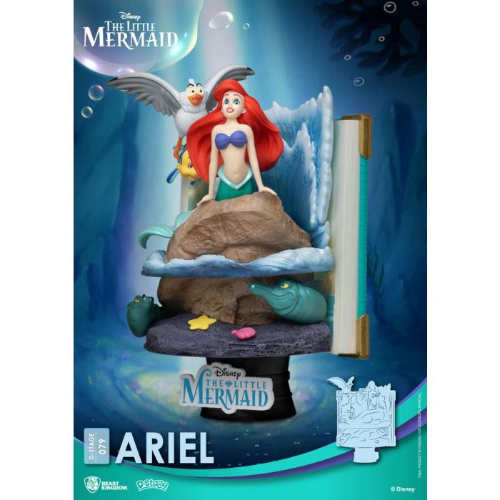 Disney Story Book Series D-Stage PVC Diorama Ariel 15 cm