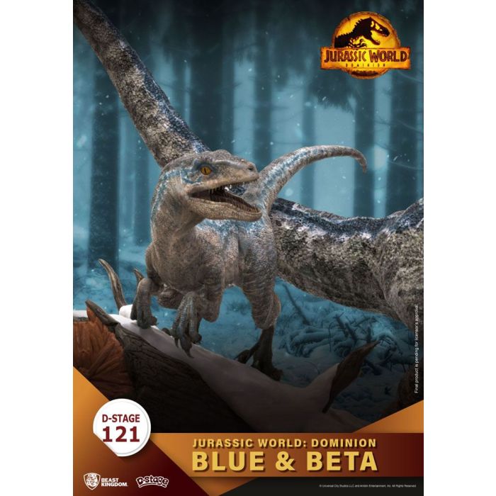 Jurassic World: Dominion D-Stage PVC Diorama Blue & Beta 13 cm reproduction