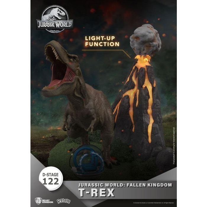 Jurassic World: Fallen Kingdom D-Stage PVC Diorama T-Rex 13 cm reproduction