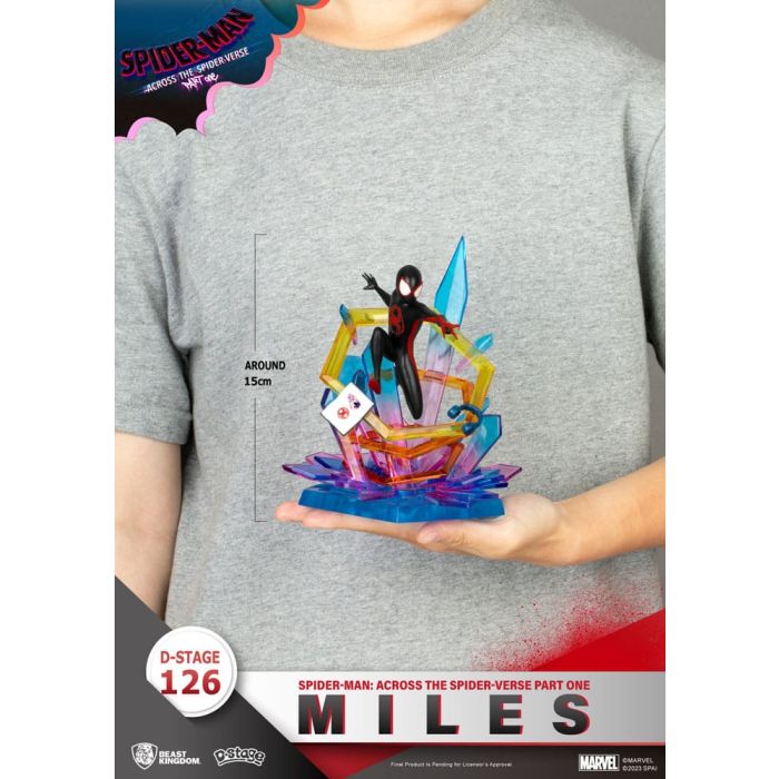 Marvel D-Stage PVC Diorama Spider-Man: Across the Spider-Verse Part One-Miles 15 cm