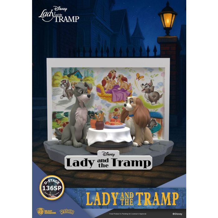 Disney D-Stage PVC Statue Lady and the Tramp 12 cm 