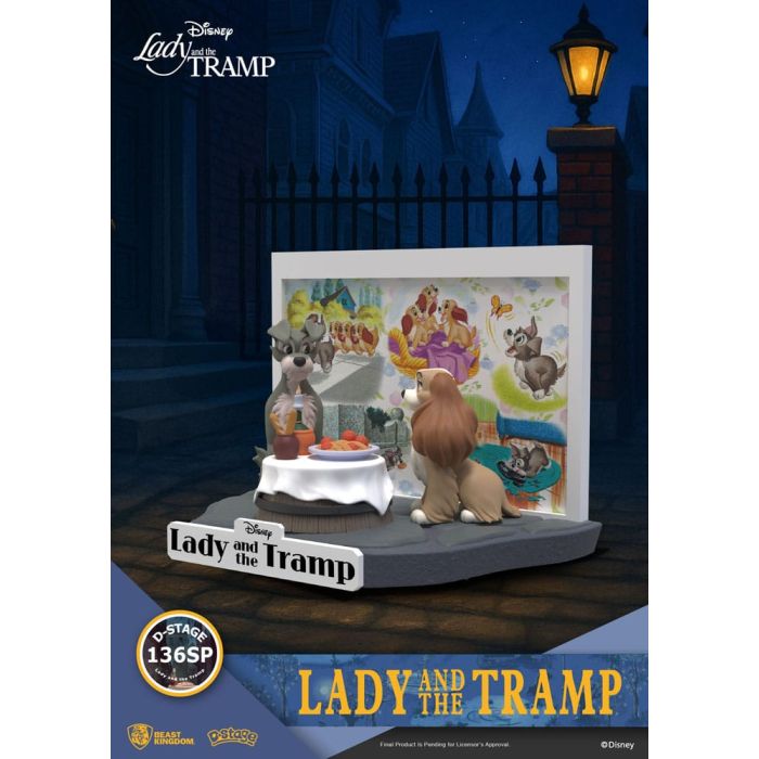 Disney D-Stage PVC Statue Lady and the Tramp 12 cm 