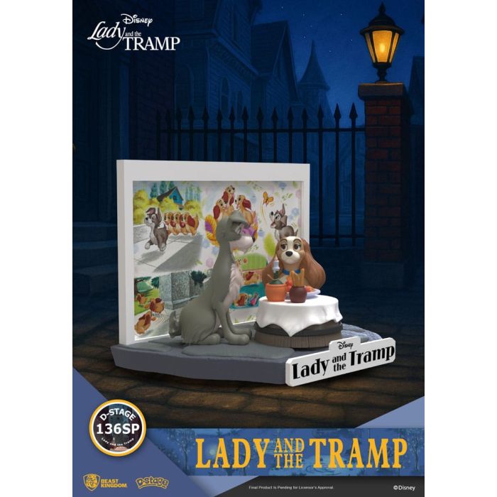Disney D-Stage PVC Statue Lady and the Tramp 12 cm 