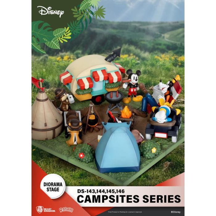Disney D-Stage Campsite Series PVC Diorama Mickey Mouse 10 cm