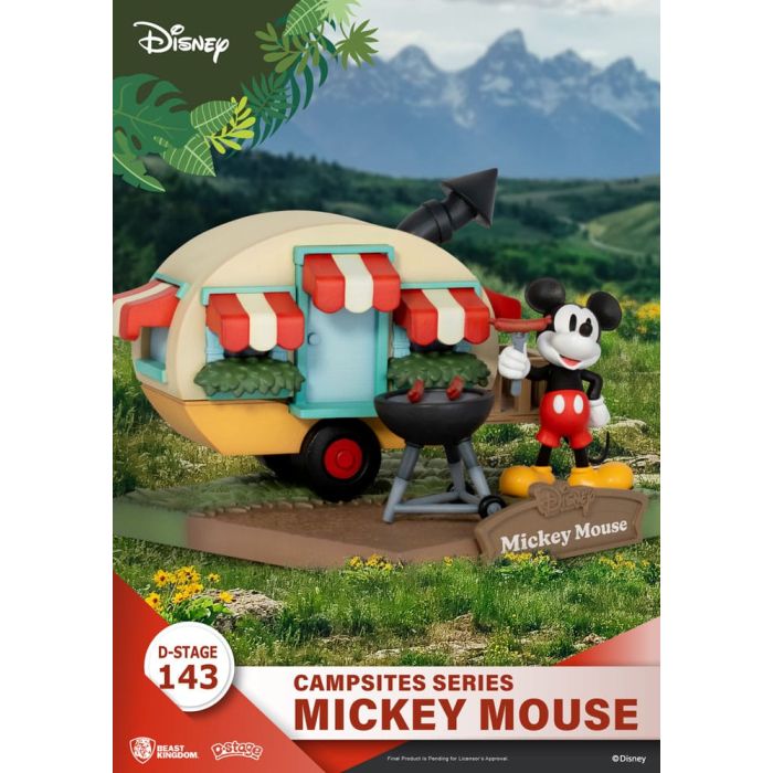 Disney D-Stage Campsite Series PVC Diorama Mickey Mouse 10 cm