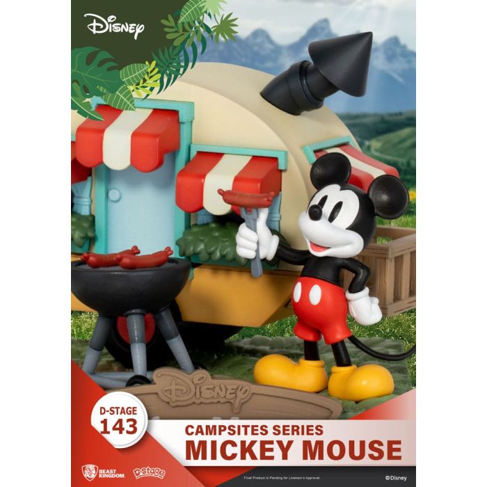 Disney D-Stage Campsite Series PVC Diorama Mickey Mouse 10 cm