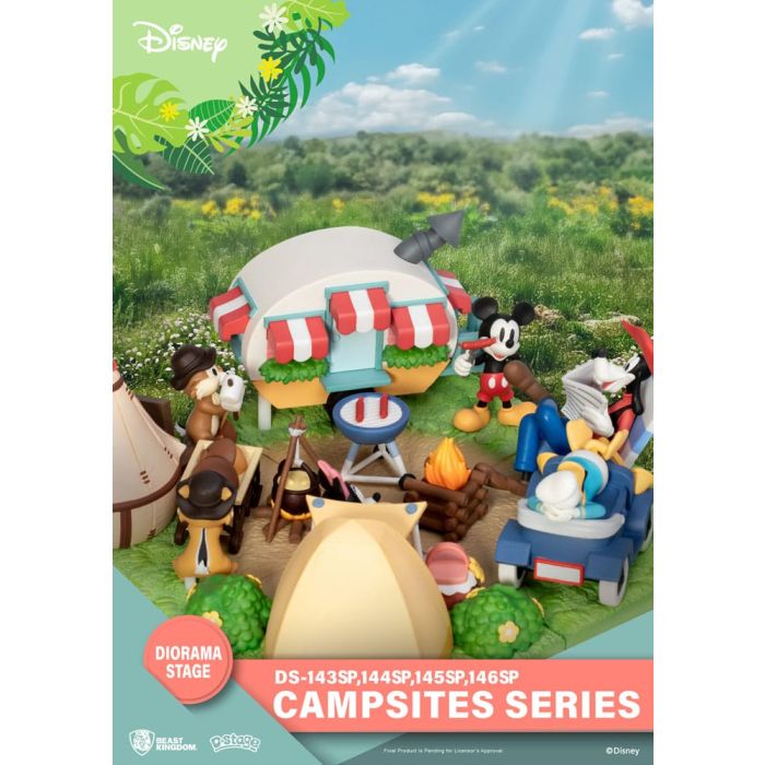 Disney D-Stage Campsite Series PVC Diorama Mickey Mouse Special Edition 10 cm