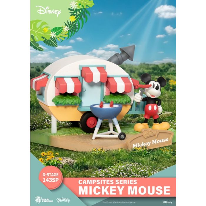 Disney D-Stage Campsite Series PVC Diorama Mickey Mouse Special Edition 10 cm