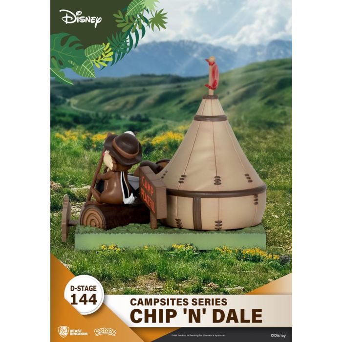 Disney D-Stage Campsite Series PVC Diorama Chip & Dale 10 cm