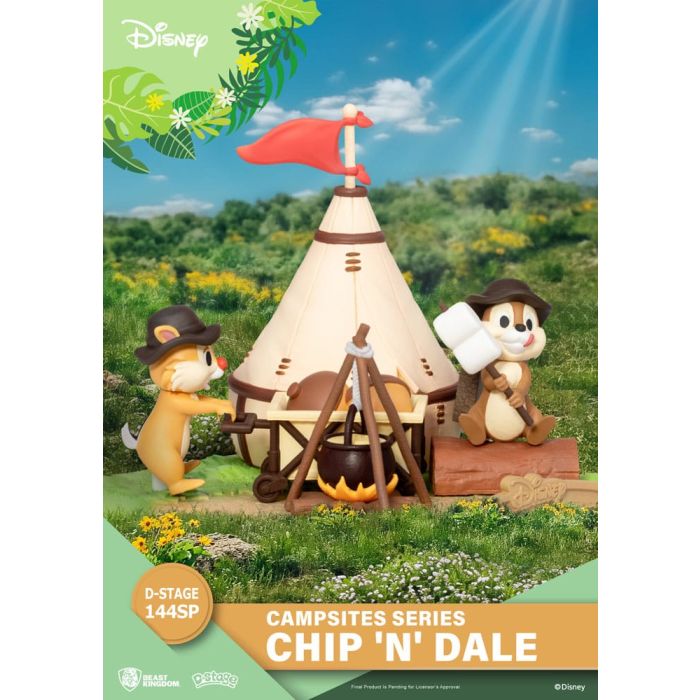 Disney D-Stage Campsite Series PVC Diorama Chip & Dale Special Edition 10 cm
