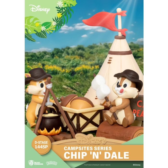 Disney D-Stage Campsite Series PVC Diorama Chip & Dale Special Edition 10 cm