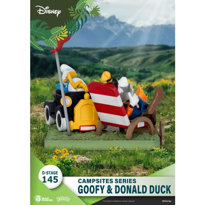 Disney D-Stage Campsite Series PVC Diorama Goofy & Donald Duck 10 cm