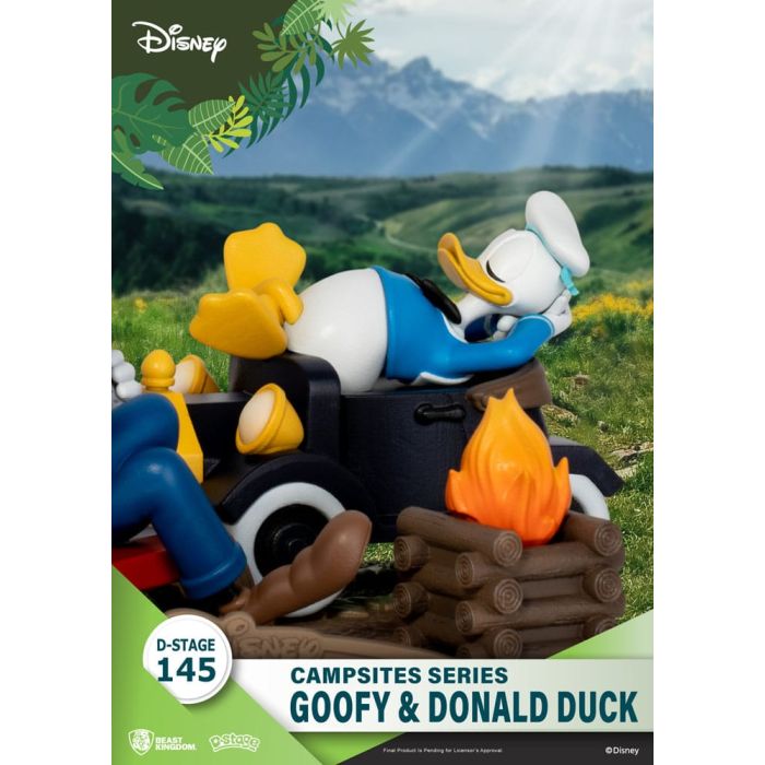 Disney D-Stage Campsite Series PVC Diorama Goofy & Donald Duck 10 cm